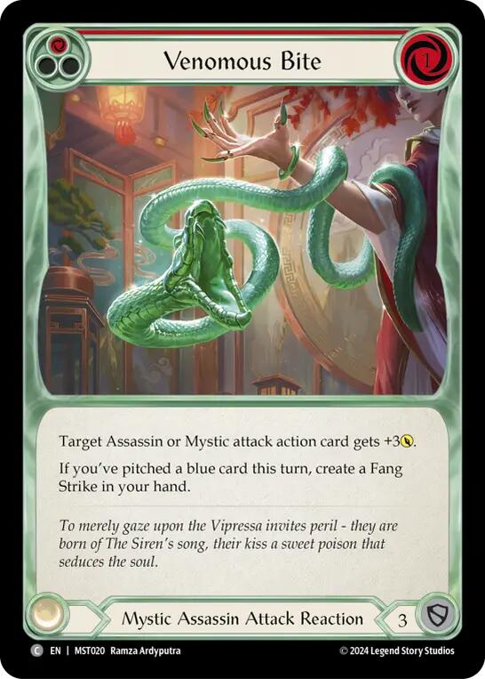 Venomous Bite (Red) [MST020] (Part the Mistveil) | Shuffle n Cut Hobbies & Games