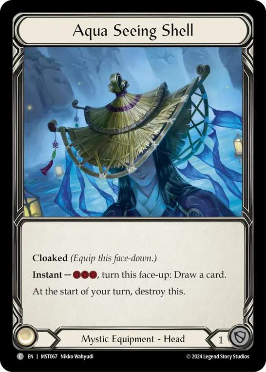 Aqua Seeing Shell [MST067] (Part the Mistveil)  Cold Foil | Shuffle n Cut Hobbies & Games