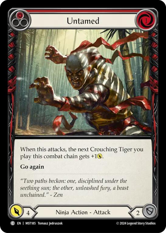Untamed (Red) [MST185] (Part the Mistveil)  Rainbow Foil | Shuffle n Cut Hobbies & Games
