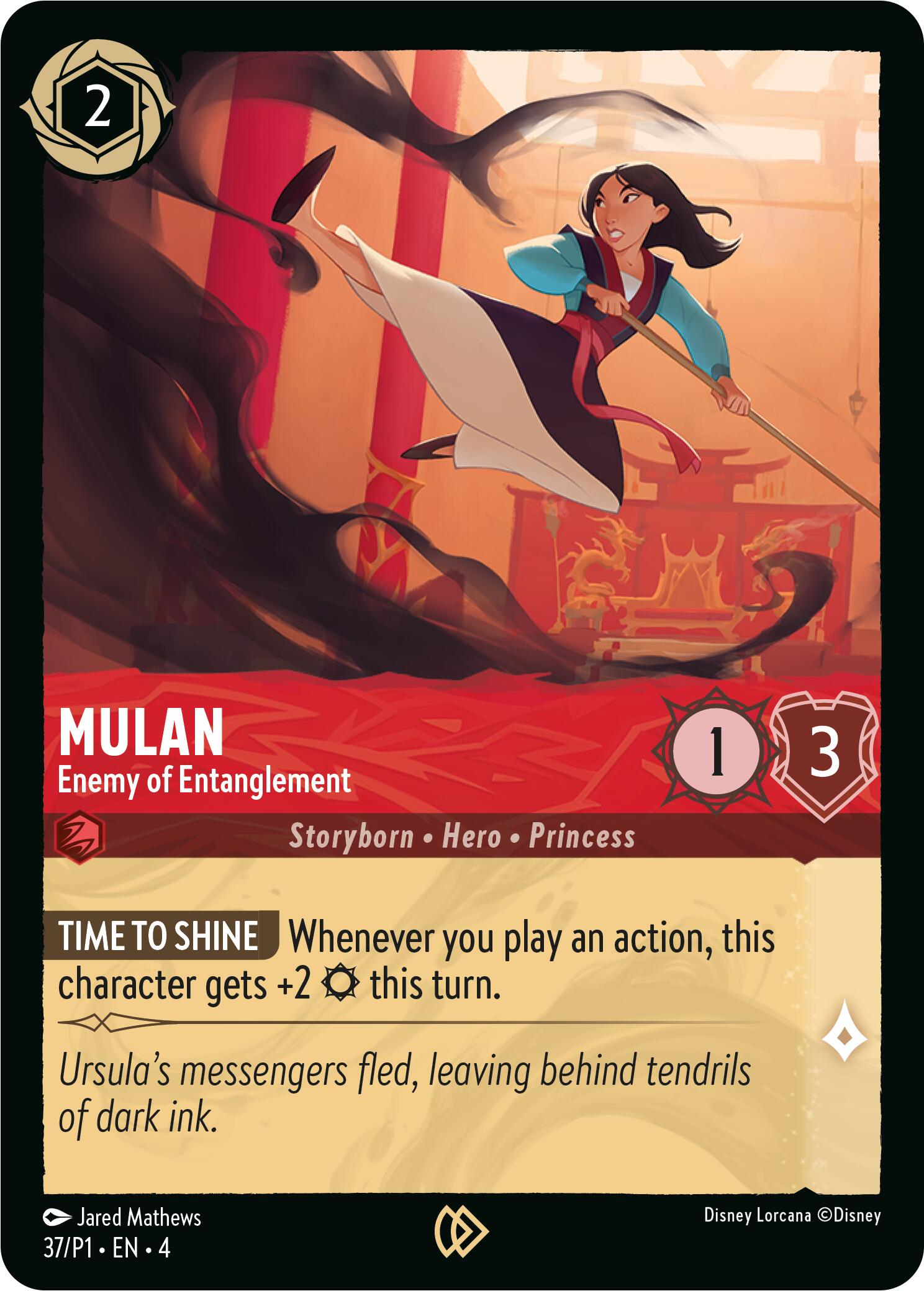 Mulan - Enemy of Entanglement (37) [Promo Cards] | Shuffle n Cut Hobbies & Games