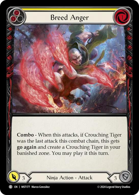 Breed Anger (Yellow) [MST177] (Part the Mistveil) | Shuffle n Cut Hobbies & Games