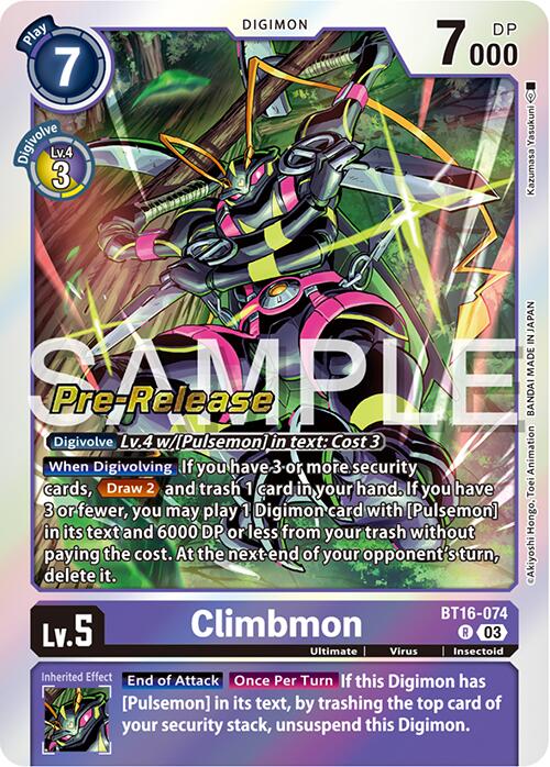 Climbmon [BT16-074] [Beginning Observer Pre-Release Promos] | Shuffle n Cut Hobbies & Games