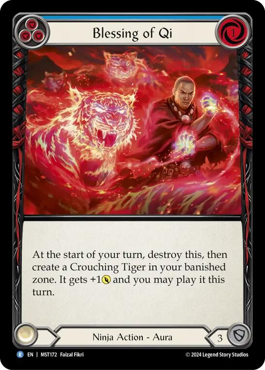 Blessing of Qi (Blue) [MST172] (Part the Mistveil) | Shuffle n Cut Hobbies & Games