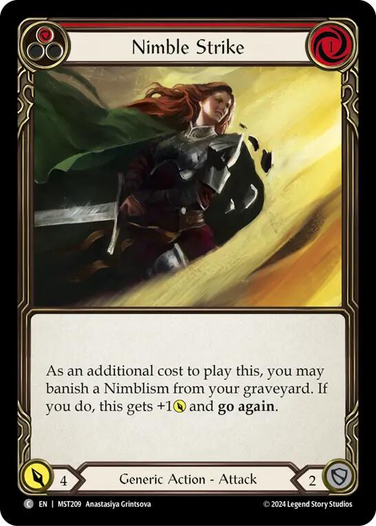 Nimble Strike (Red) [MST209] (Part the Mistveil) | Shuffle n Cut Hobbies & Games