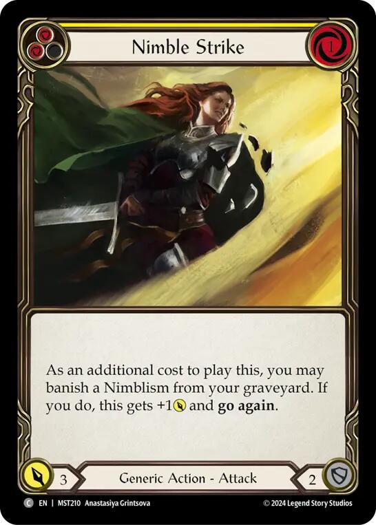 Nimble Strike (Yellow) [MST210] (Part the Mistveil) | Shuffle n Cut Hobbies & Games