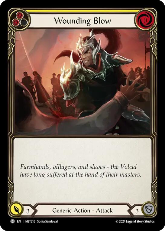 Wounding Blow (Yellow) [MST216] (Part the Mistveil) | Shuffle n Cut Hobbies & Games