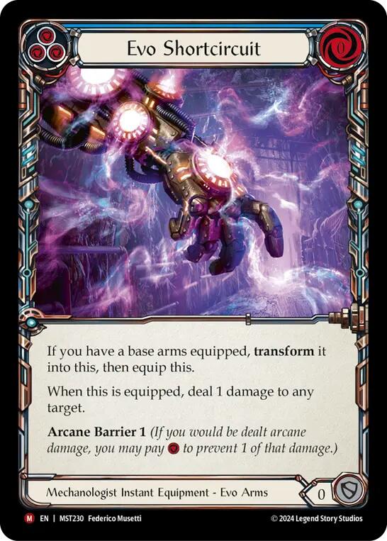 Evo Shortcircuit [MST230] (Part the Mistveil)  Cold Foil | Shuffle n Cut Hobbies & Games