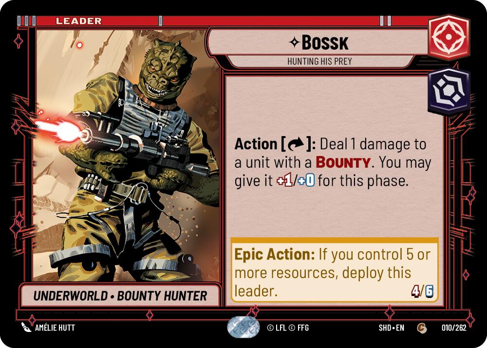 Bossk — Hunting His Prey (010/262) (010/262) [Shadows of the Galaxy] | Shuffle n Cut Hobbies & Games