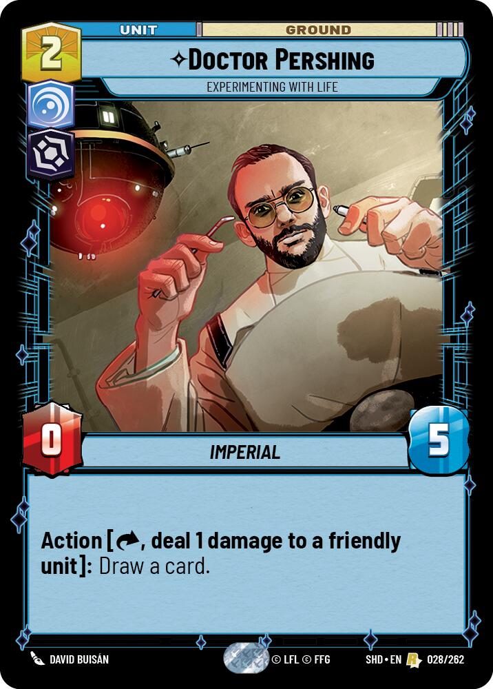 Doctor Pershing - Experimenting With Life (028/262) (028/262) [Shadows of the Galaxy] | Shuffle n Cut Hobbies & Games