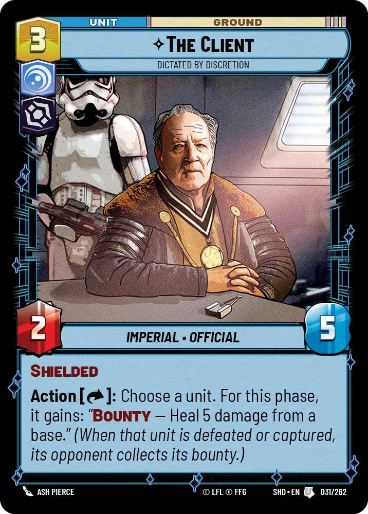 The Client - Dictated by Discretion (031/262) (031/262) [Shadows of the Galaxy] | Shuffle n Cut Hobbies & Games