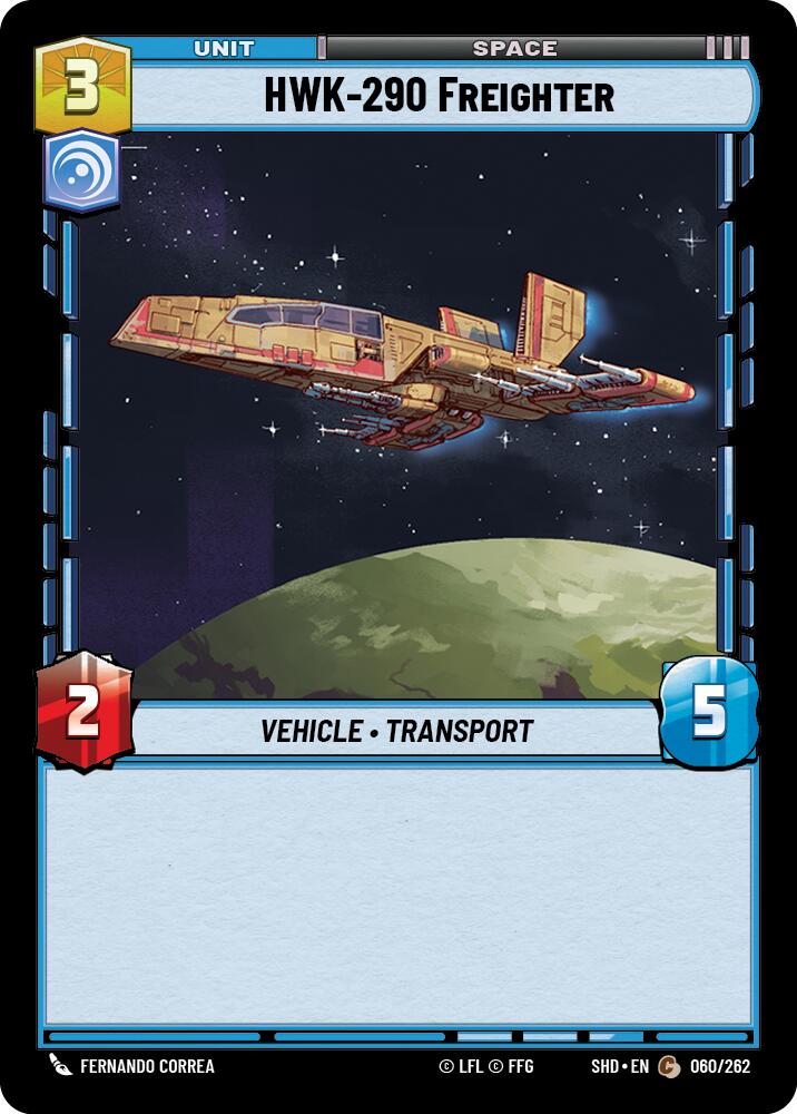 HWK-290 Freighter (060/262) (060/262) [Shadows of the Galaxy] | Shuffle n Cut Hobbies & Games