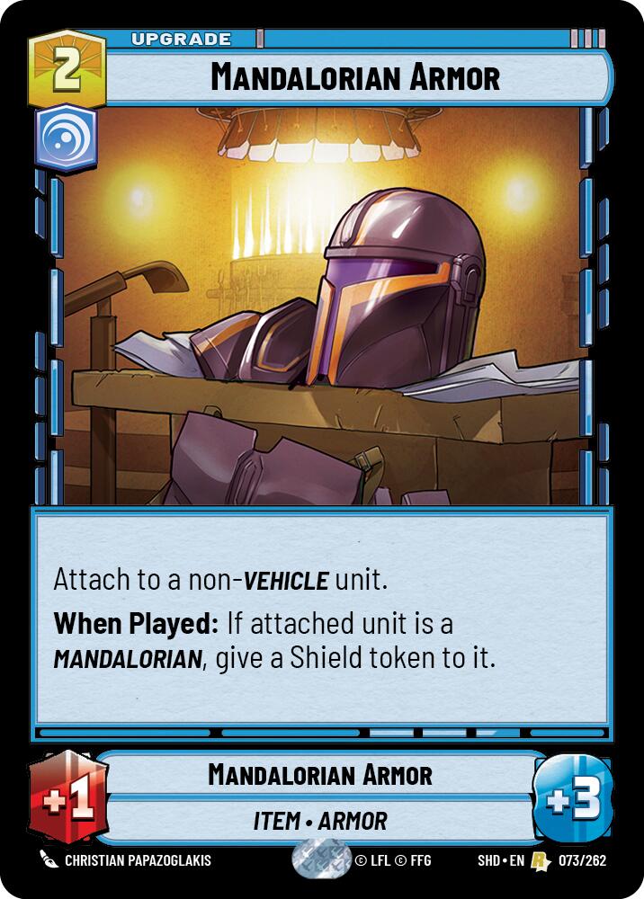 Mandalorian Armor (073/262) (073/262) [Shadows of the Galaxy] | Shuffle n Cut Hobbies & Games