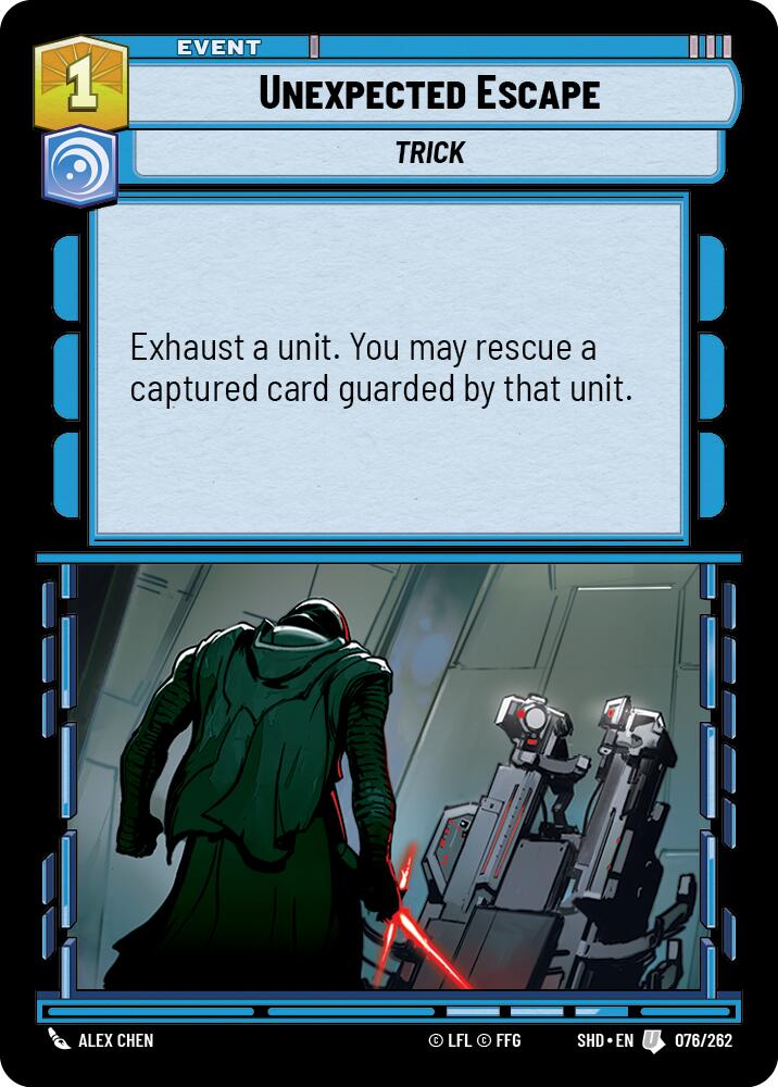 Unexpected Escape (076/262) (076/262) [Shadows of the Galaxy] | Shuffle n Cut Hobbies & Games
