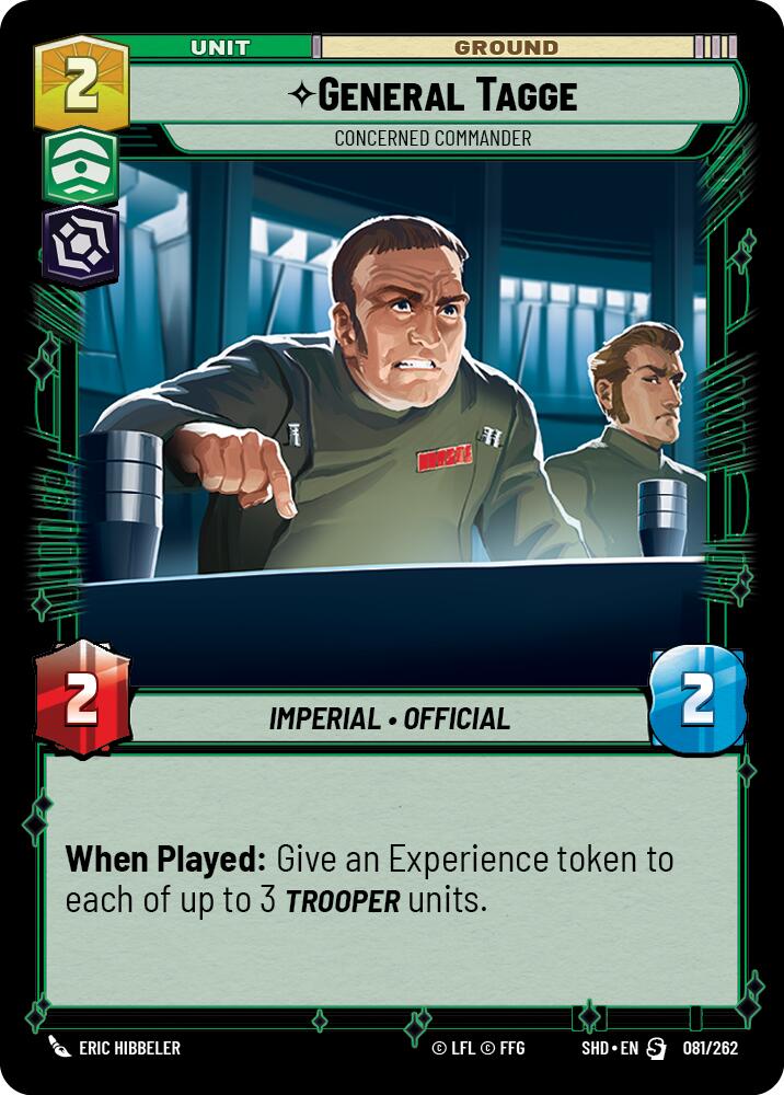General Tagge - Concerned Commander (081/262) (081/262) [Shadows of the Galaxy] | Shuffle n Cut Hobbies & Games