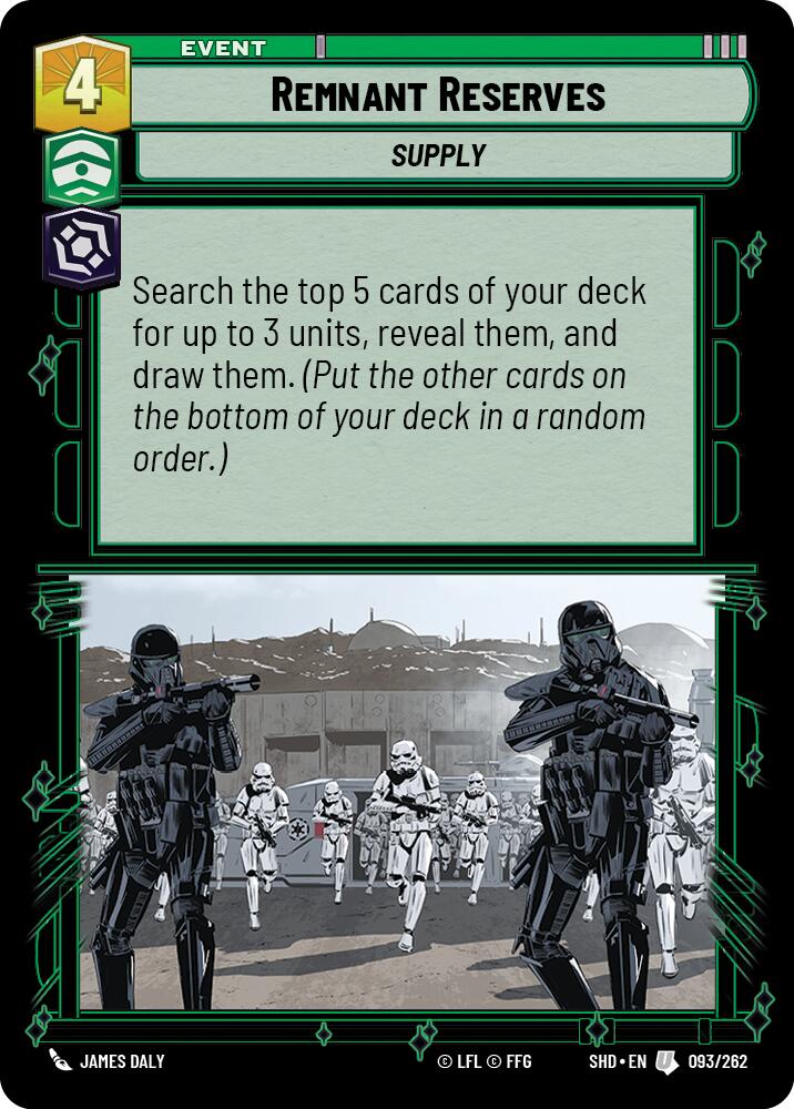 Remnant Reserves (093/262) (093/262) [Shadows of the Galaxy] | Shuffle n Cut Hobbies & Games
