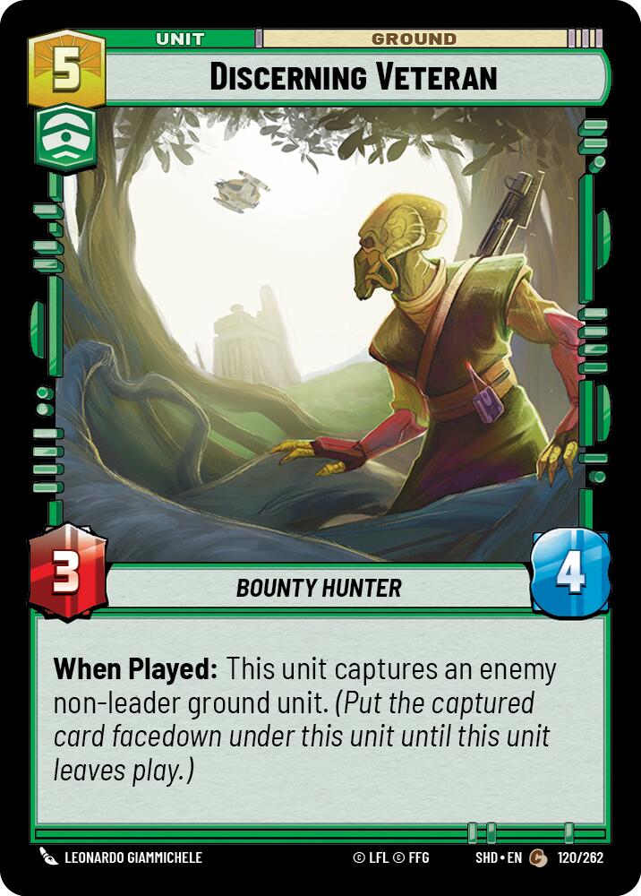 Discerning Veteran (120/262) (120/262) [Shadows of the Galaxy] | Shuffle n Cut Hobbies & Games