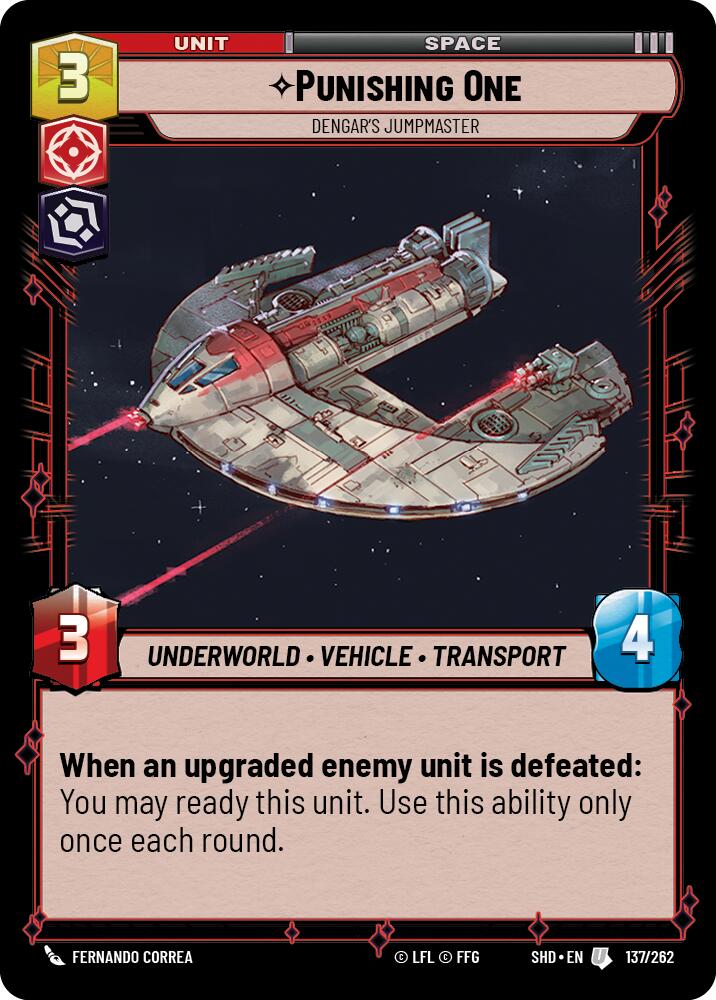 Punishing One - Dengar's Jumpmaster (137/262) (137/262) [Shadows of the Galaxy] | Shuffle n Cut Hobbies & Games