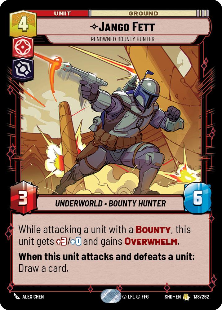 Jango Fett - Renowned Bounty Hunter (138/262) (138/262) [Shadows of the Galaxy] | Shuffle n Cut Hobbies & Games