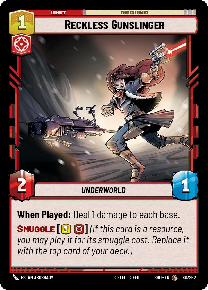 Reckless Gunslinger (160/262) (160/262) [Shadows of the Galaxy] | Shuffle n Cut Hobbies & Games