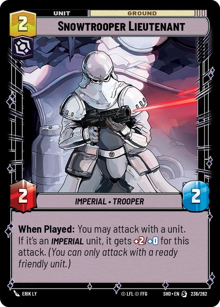 Snowtrooper Lieutenant (236/262) (236/262) [Shadows of the Galaxy] | Shuffle n Cut Hobbies & Games