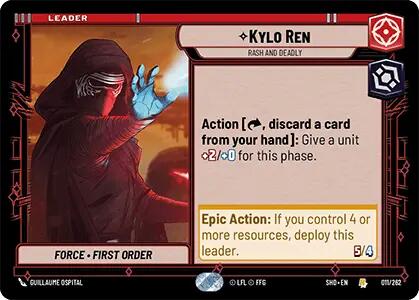 Kylo Ren - Rash and Deadly (011/262) (011/262) [Shadows of the Galaxy] | Shuffle n Cut Hobbies & Games