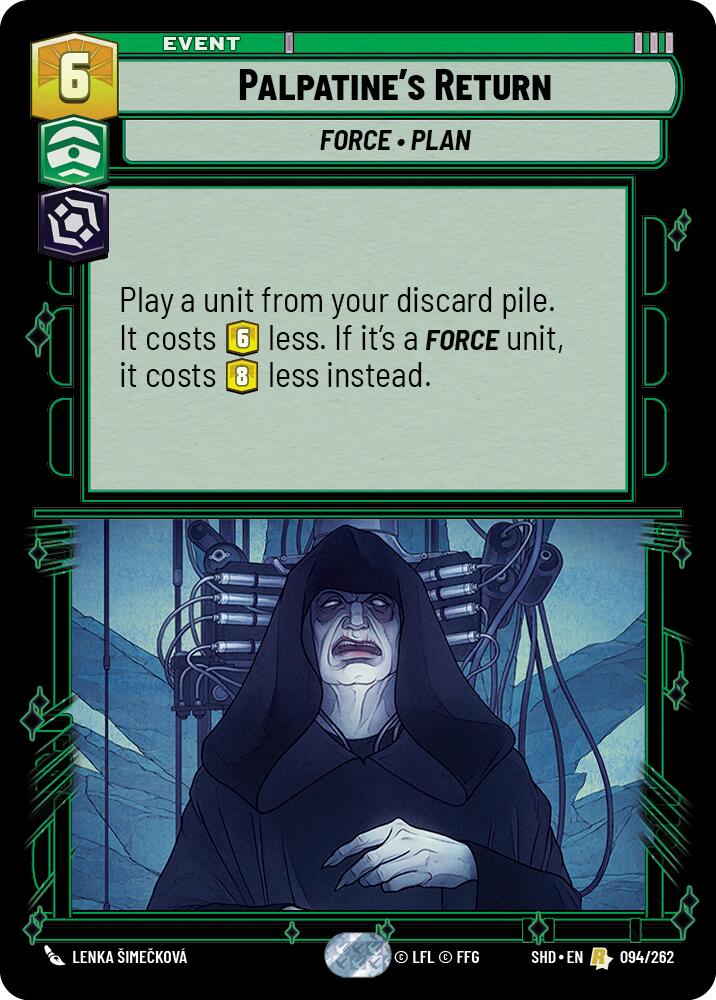 Palpatine's Return (094/262) (094/262) [Shadows of the Galaxy] | Shuffle n Cut Hobbies & Games