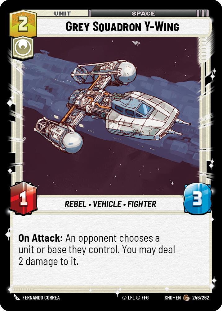 Grey Squadron Y-Wing (246/262) (246/262) [Shadows of the Galaxy] | Shuffle n Cut Hobbies & Games