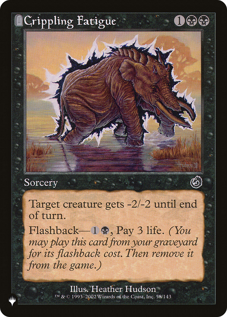 Crippling Fatigue [The List] | Shuffle n Cut Hobbies & Games