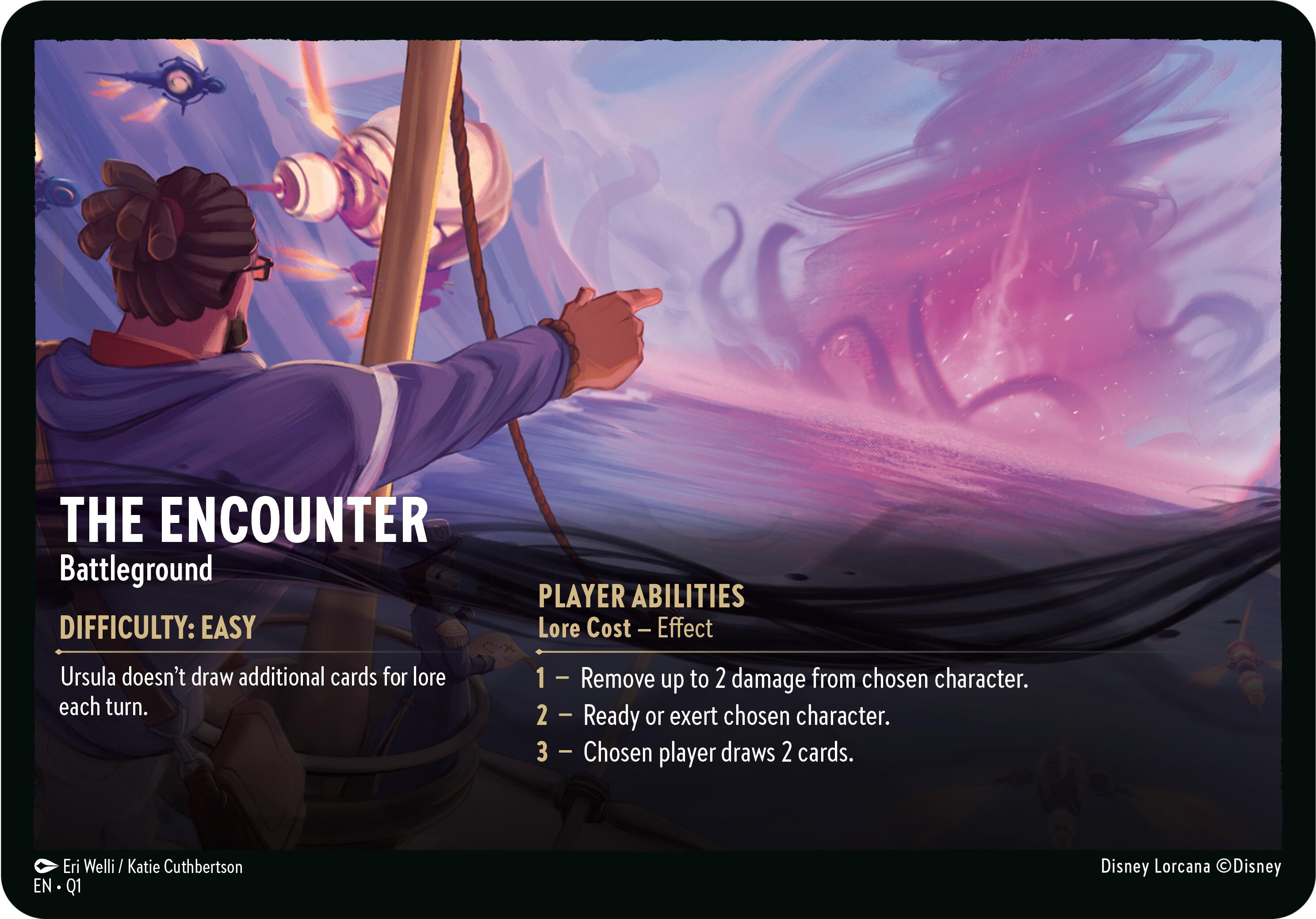 The Encounter // A Dark Realm - Battleground (Oversized) [Illumineer's Quest: Deep Trouble] | Shuffle n Cut Hobbies & Games