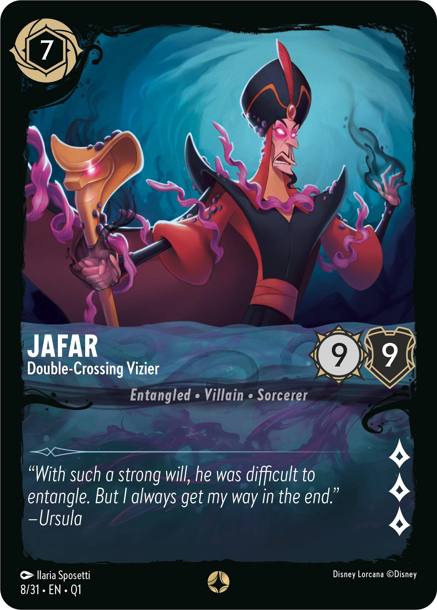 Jafar - Double-Crossing Vizier (8/31) [Illumineer's Quest: Deep Trouble] | Shuffle n Cut Hobbies & Games
