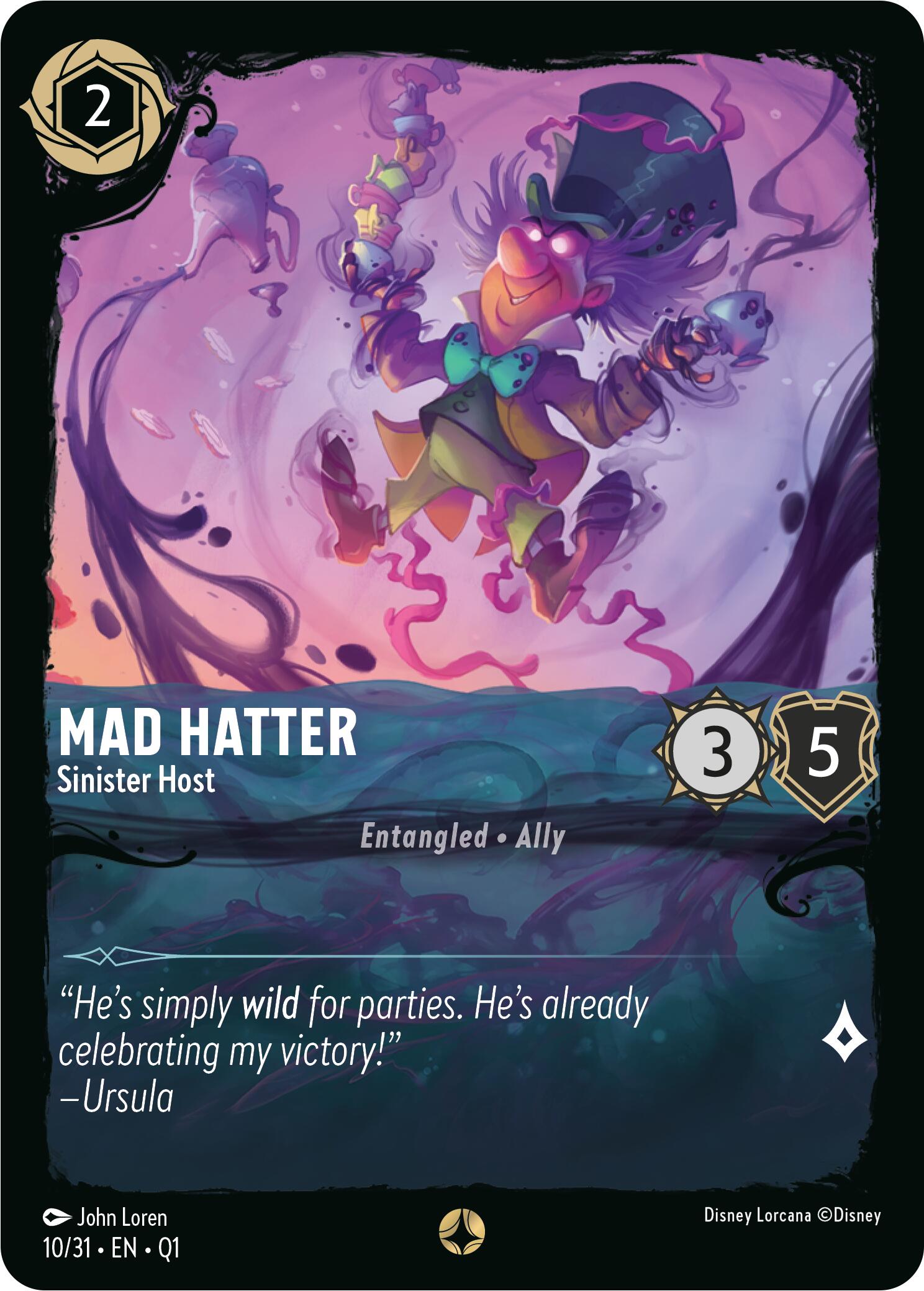 Mad Hatter - Sinister Host (10/31) [Illumineer's Quest: Deep Trouble] | Shuffle n Cut Hobbies & Games