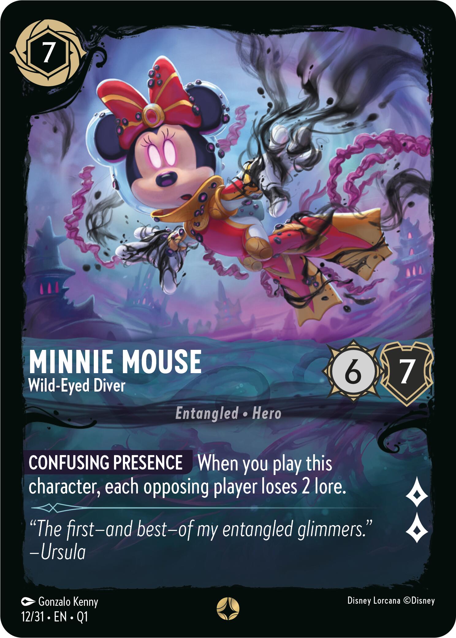 Minnie Mouse - Wild-Eyed Diver (12/31) [Illumineer's Quest: Deep Trouble] | Shuffle n Cut Hobbies & Games
