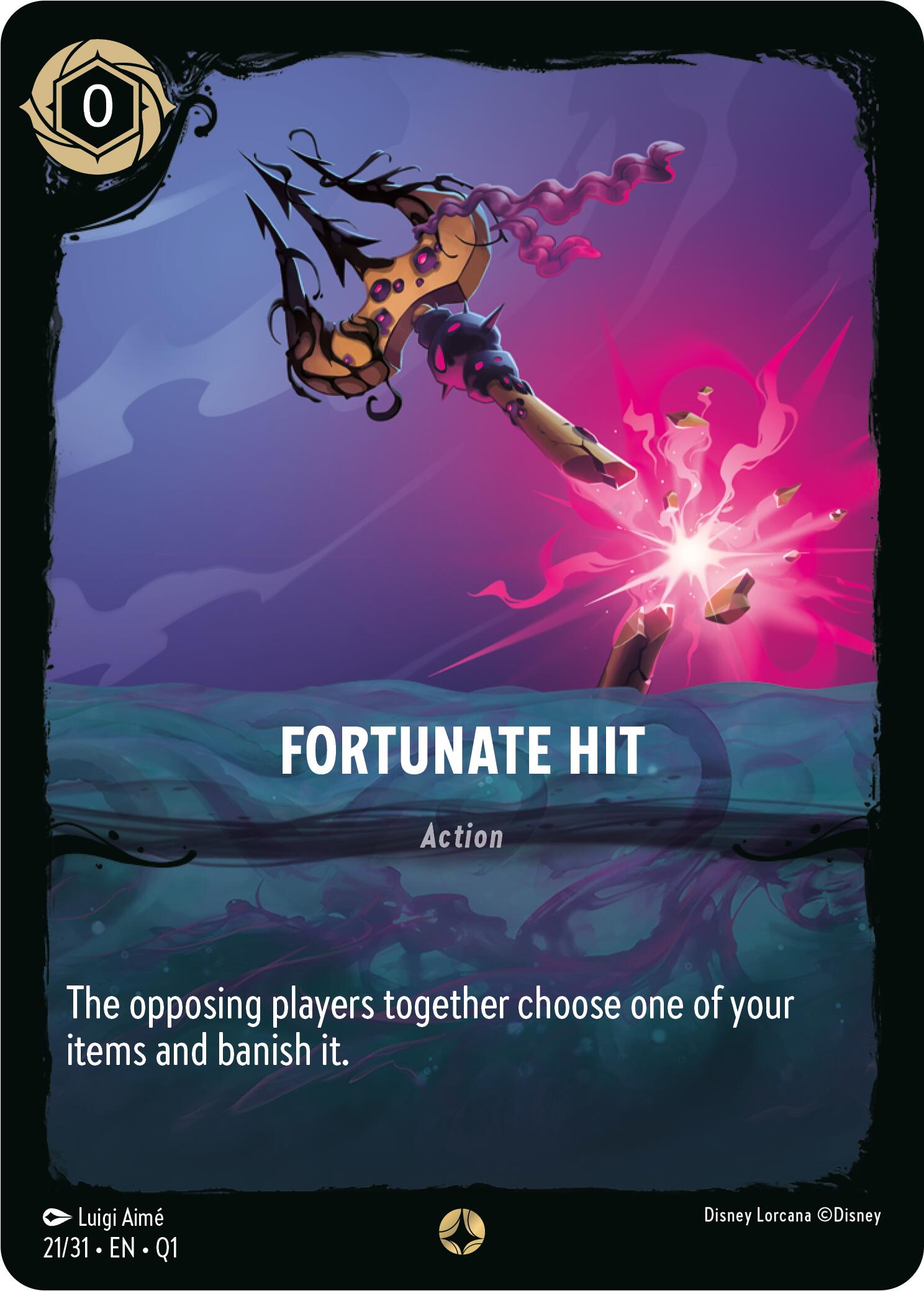 Fortunate Hit (21/31) [Illumineer's Quest: Deep Trouble] | Shuffle n Cut Hobbies & Games