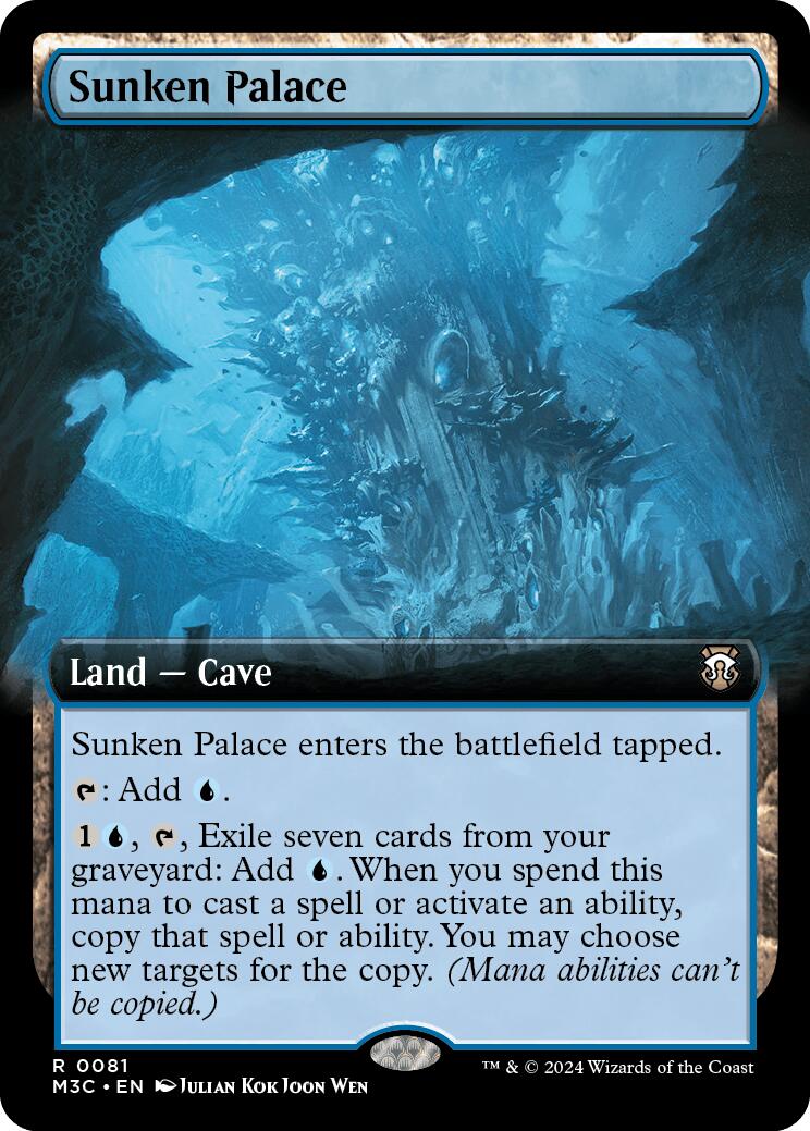 Sunken Palace (Extended Art) (Ripple Foil) [Modern Horizons 3 Commander] | Shuffle n Cut Hobbies & Games