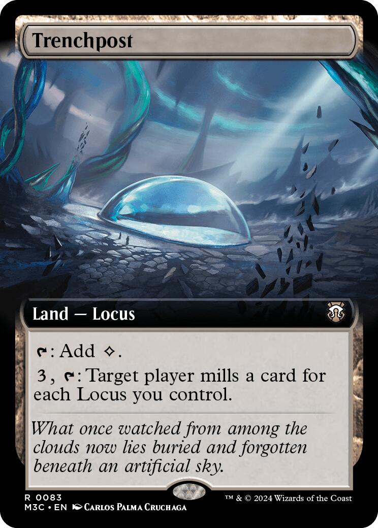Trenchpost (Extended Art) (Ripple Foil) [Modern Horizons 3 Commander] | Shuffle n Cut Hobbies & Games