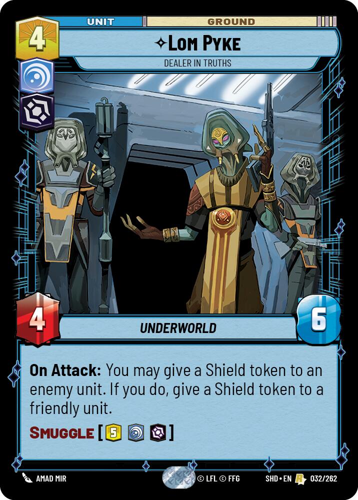 Lom Pyke - Dealer in Truths (032/262) (032/262) [Shadows of the Galaxy] | Shuffle n Cut Hobbies & Games