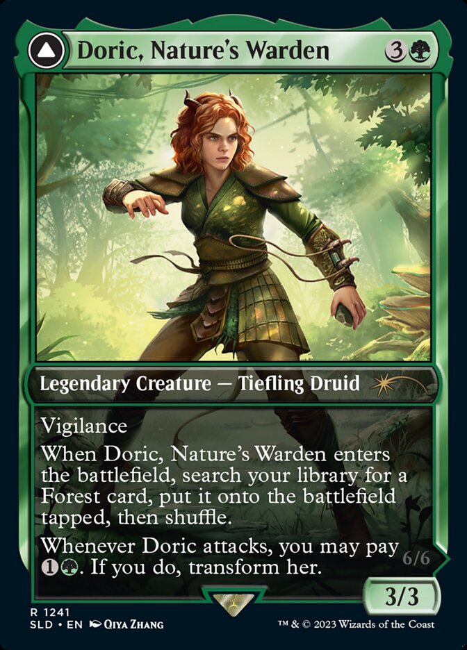 Doric, Nature's Warden // Doric, Owlbear Avenger [Secret Lair Drop Series] | Shuffle n Cut Hobbies & Games