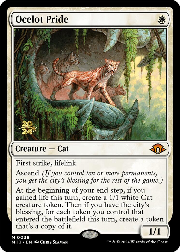 Ocelot Pride [Modern Horizons 3 Prerelease Promos] | Shuffle n Cut Hobbies & Games