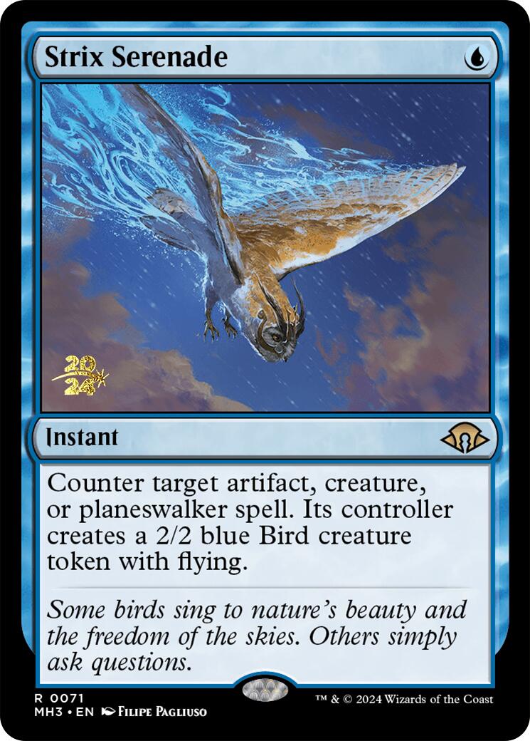 Strix Serenade [Modern Horizons 3 Prerelease Promos] | Shuffle n Cut Hobbies & Games