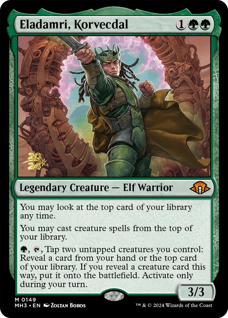 Eladamri, Korvecdal [Modern Horizons 3 Prerelease Promos] | Shuffle n Cut Hobbies & Games