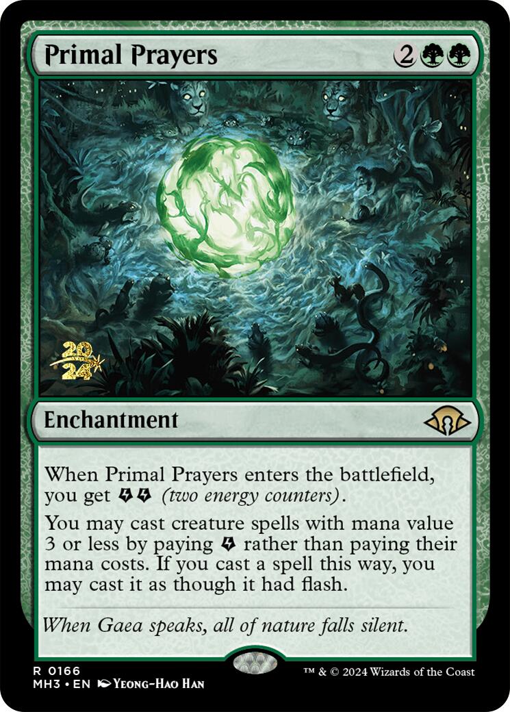 Primal Prayers [Modern Horizons 3 Prerelease Promos] | Shuffle n Cut Hobbies & Games