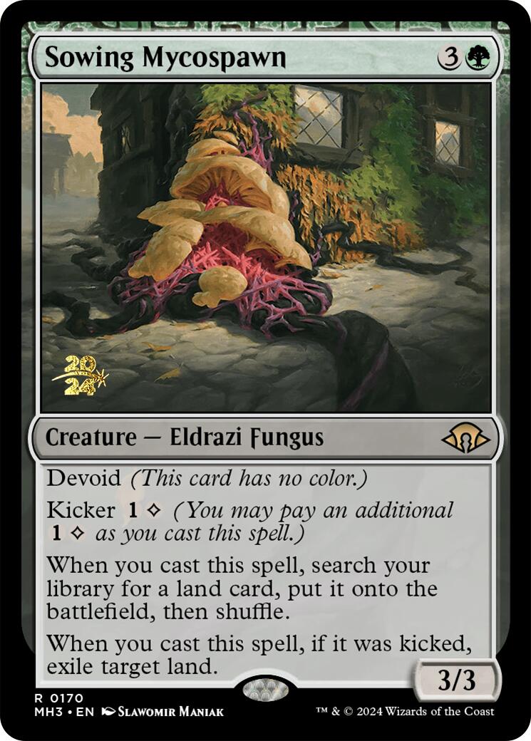 Sowing Mycospawn [Modern Horizons 3 Prerelease Promos] | Shuffle n Cut Hobbies & Games