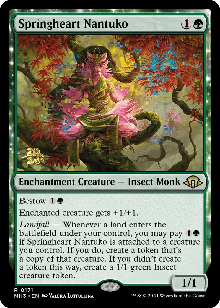 Springheart Nantuko [Modern Horizons 3 Prerelease Promos] | Shuffle n Cut Hobbies & Games