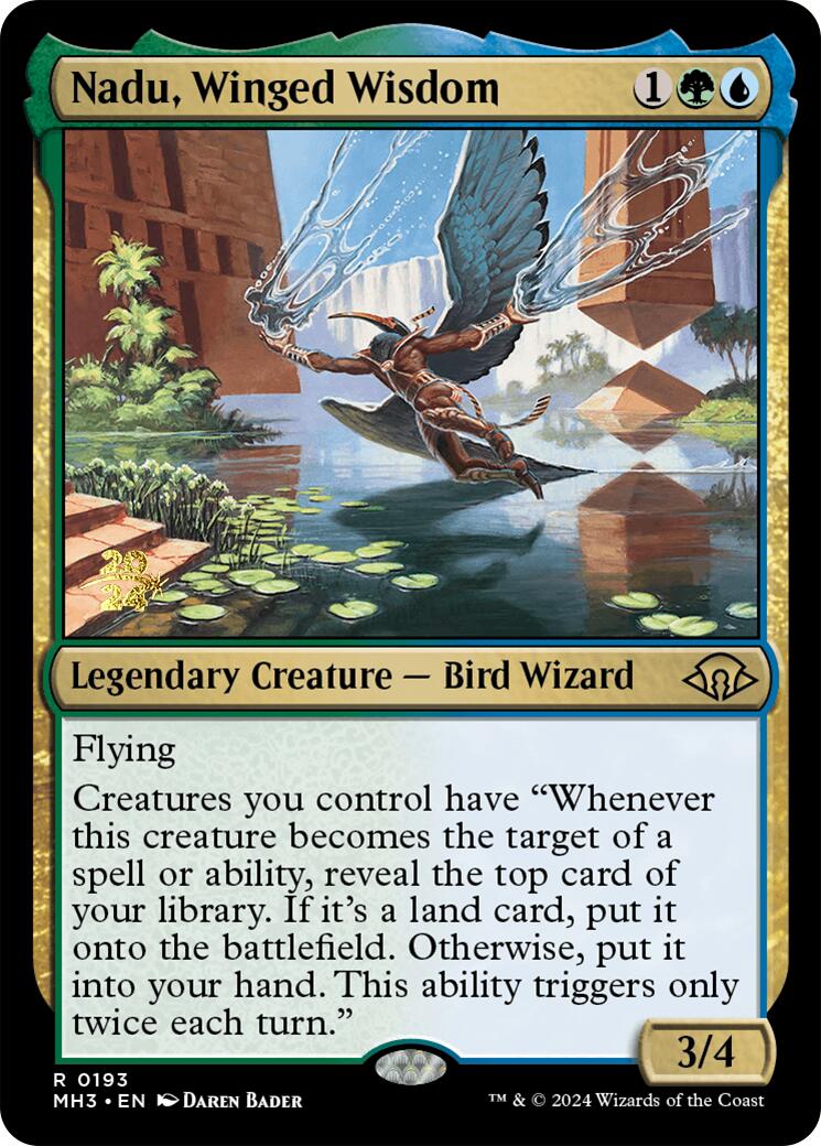 Nadu, Winged Wisdom [Modern Horizons 3 Prerelease Promos] | Shuffle n Cut Hobbies & Games