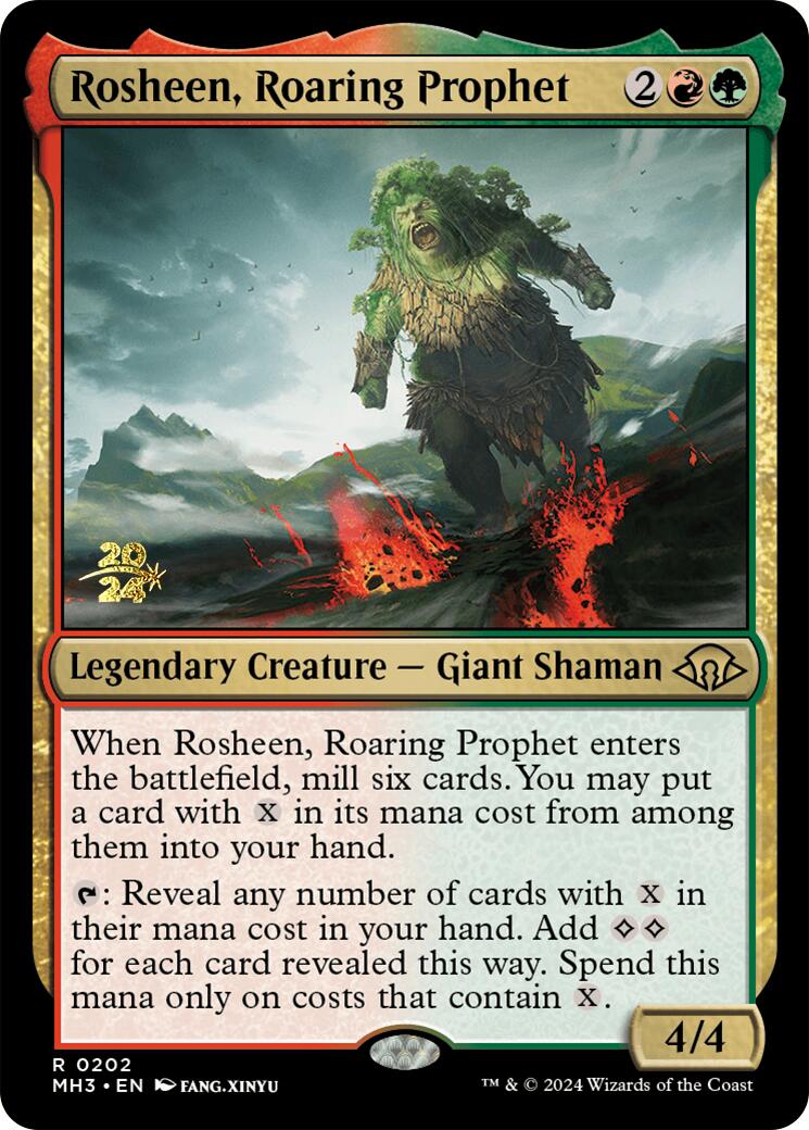 Rosheen, Roaring Prophet [Modern Horizons 3 Prerelease Promos] | Shuffle n Cut Hobbies & Games