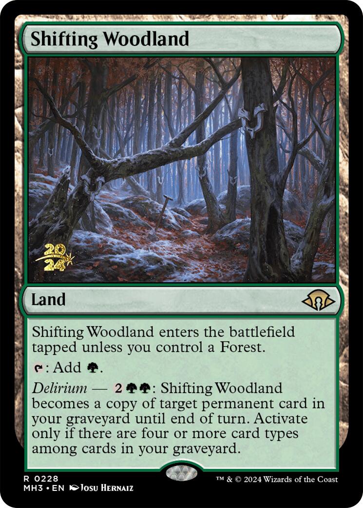 Shifting Woodland [Modern Horizons 3 Prerelease Promos] | Shuffle n Cut Hobbies & Games