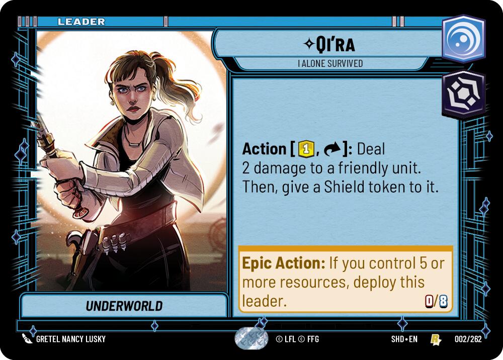 Qi'ra - I Alone Survived (002/262) (002/262) [Shadows of the Galaxy] | Shuffle n Cut Hobbies & Games