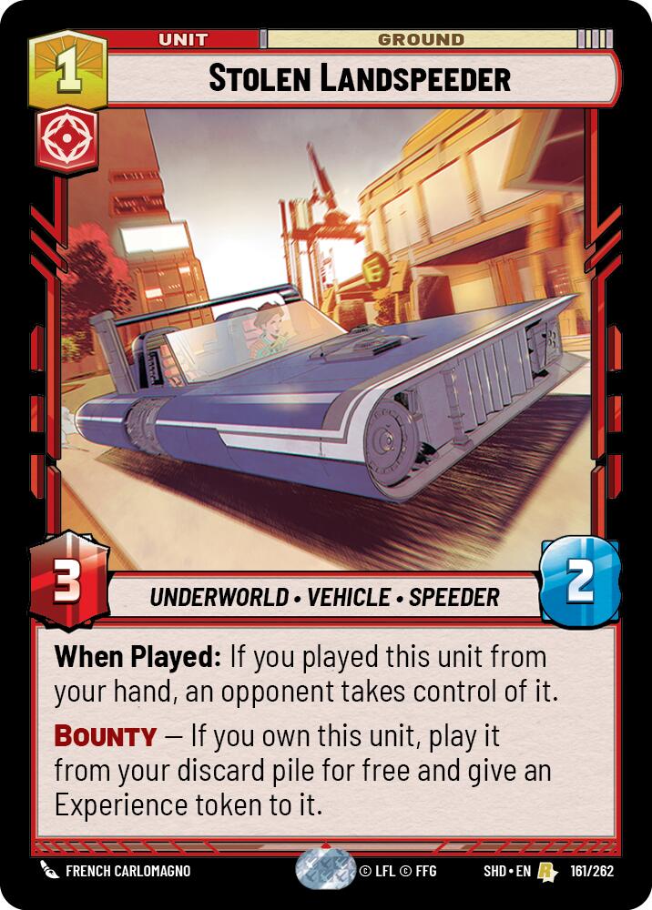 Stolen Landspeeder (161/262) (161/262) [Shadows of the Galaxy] | Shuffle n Cut Hobbies & Games