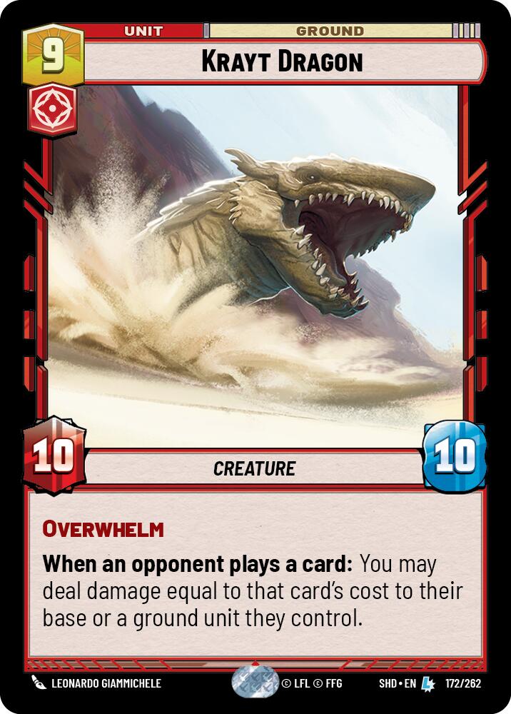 Krayt Dragon (172/262) (172/262) [Shadows of the Galaxy] | Shuffle n Cut Hobbies & Games