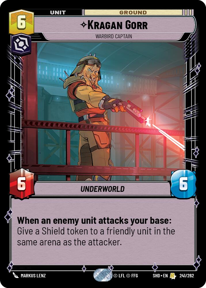 Kragan Gorr - Warbird Captain (241/262) (241/262) [Shadows of the Galaxy] | Shuffle n Cut Hobbies & Games